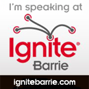 Ignite Barrie Speaker's Badge